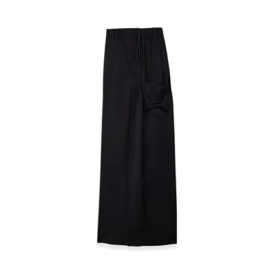 Y-3 Rayon Twill Wide Pants "Black"