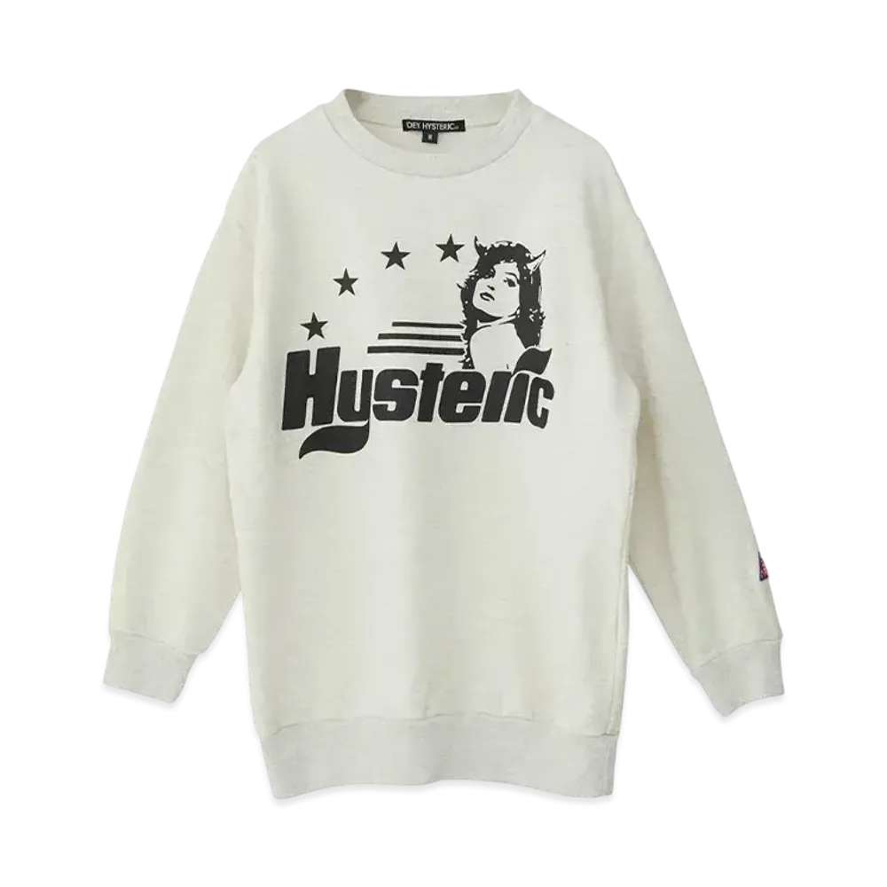 HYSTERIC GLAMOUR Evil's Daydream Sweat "Beige"
