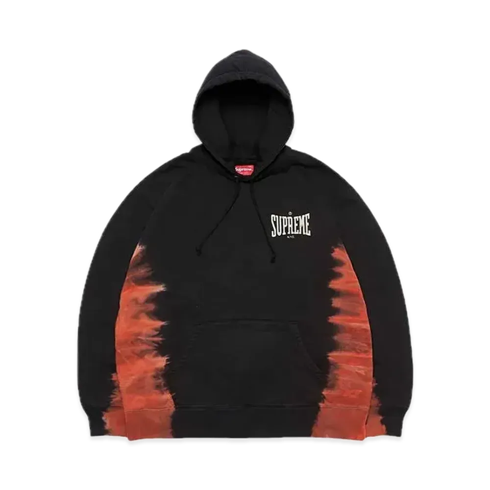 Supreme Bleached Hooded Sweatshirt "Black"