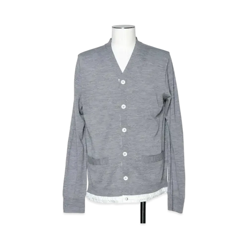 sacai Wool Knit Cardigan "Grey"