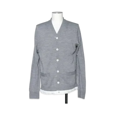 sacai Wool Knit Cardigan "Grey"