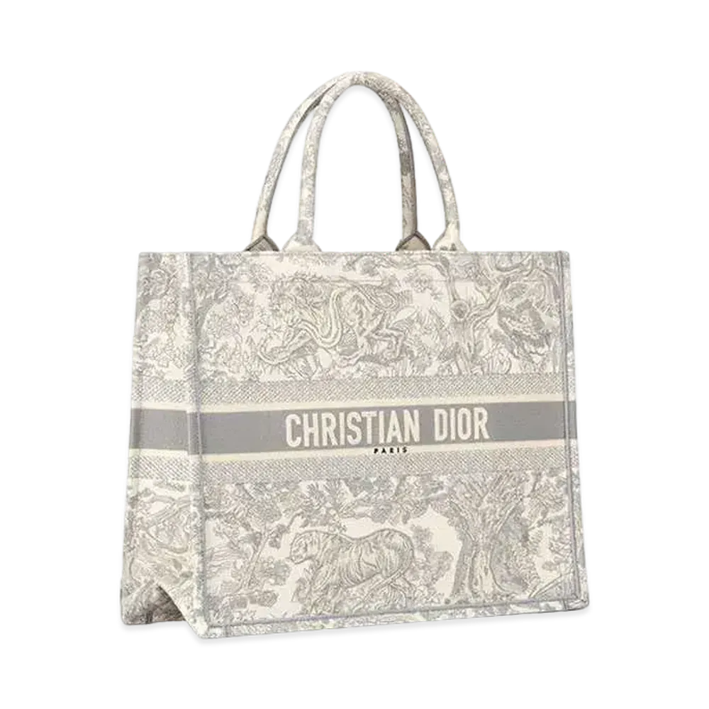 Dior Medium Dior Book Tote "Gray"