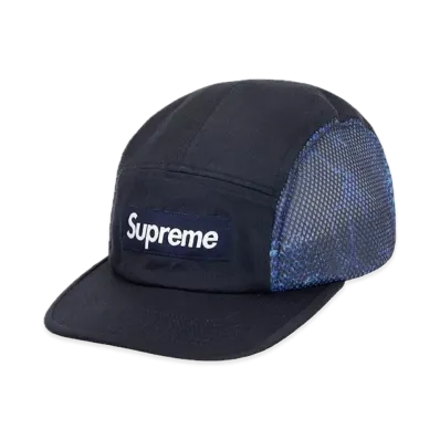 Supreme Snakeskin Mesh Camp Cap "Navy"