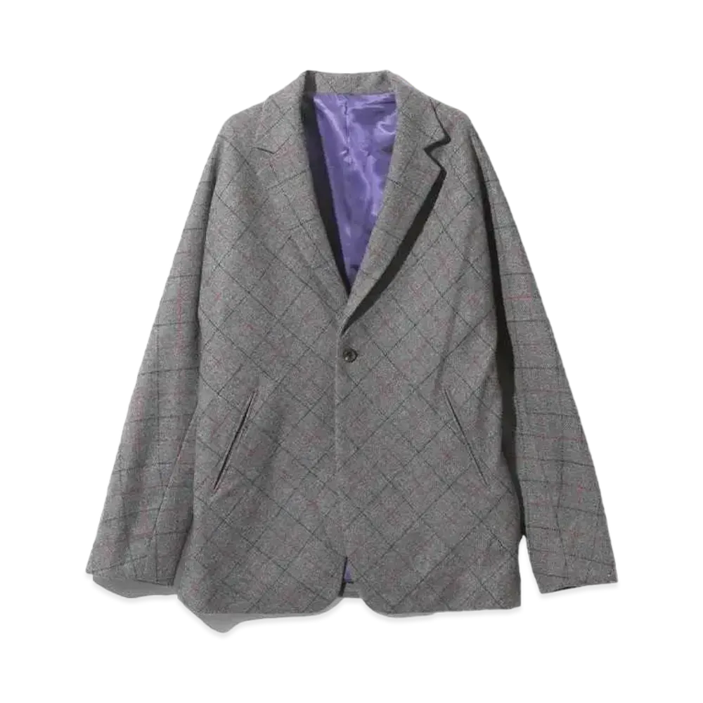 Needles Miles Jacket Plaid Twill "Gray"