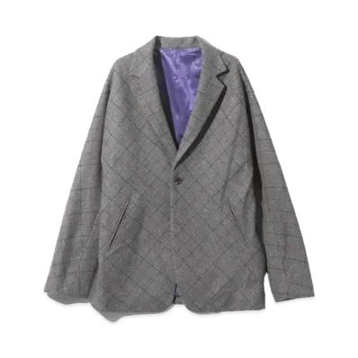 Needles Miles Jacket Plaid Twill "Gray"