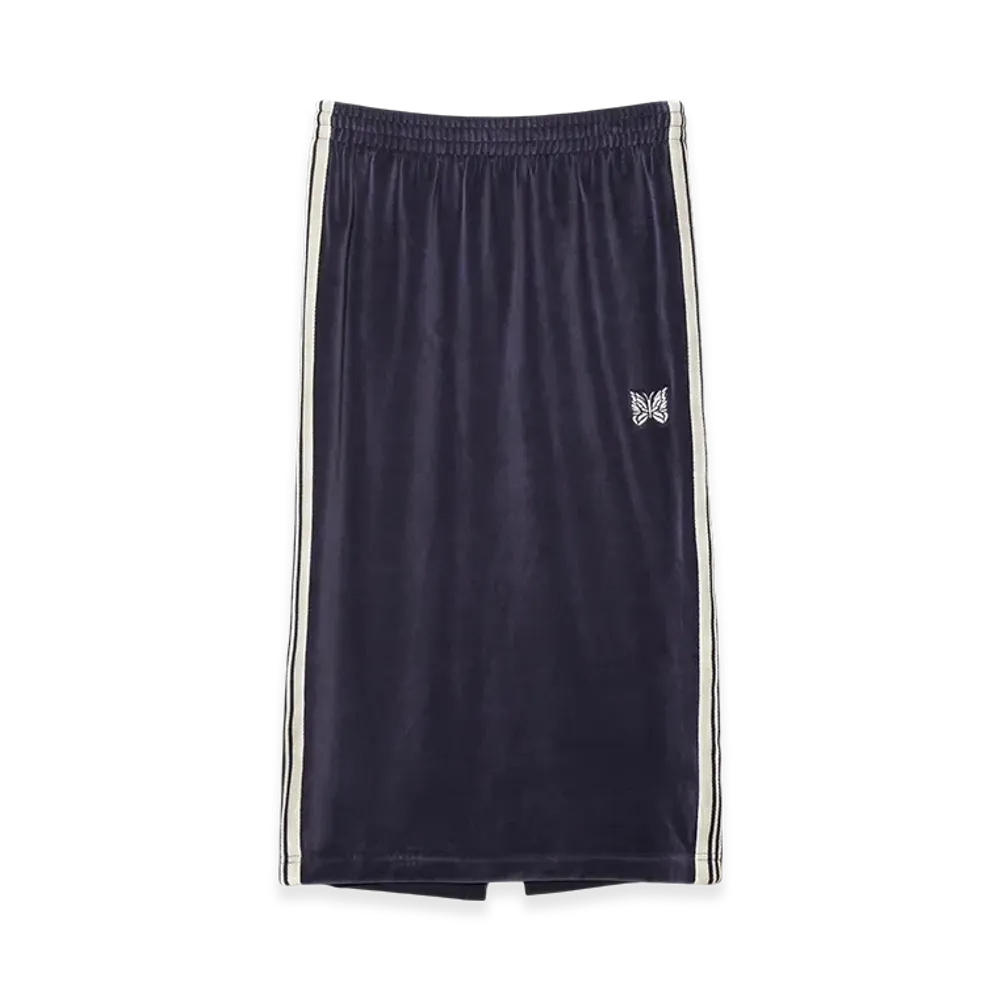 NEEDLES Pencil Skirt - C/PE Velour "Navy"