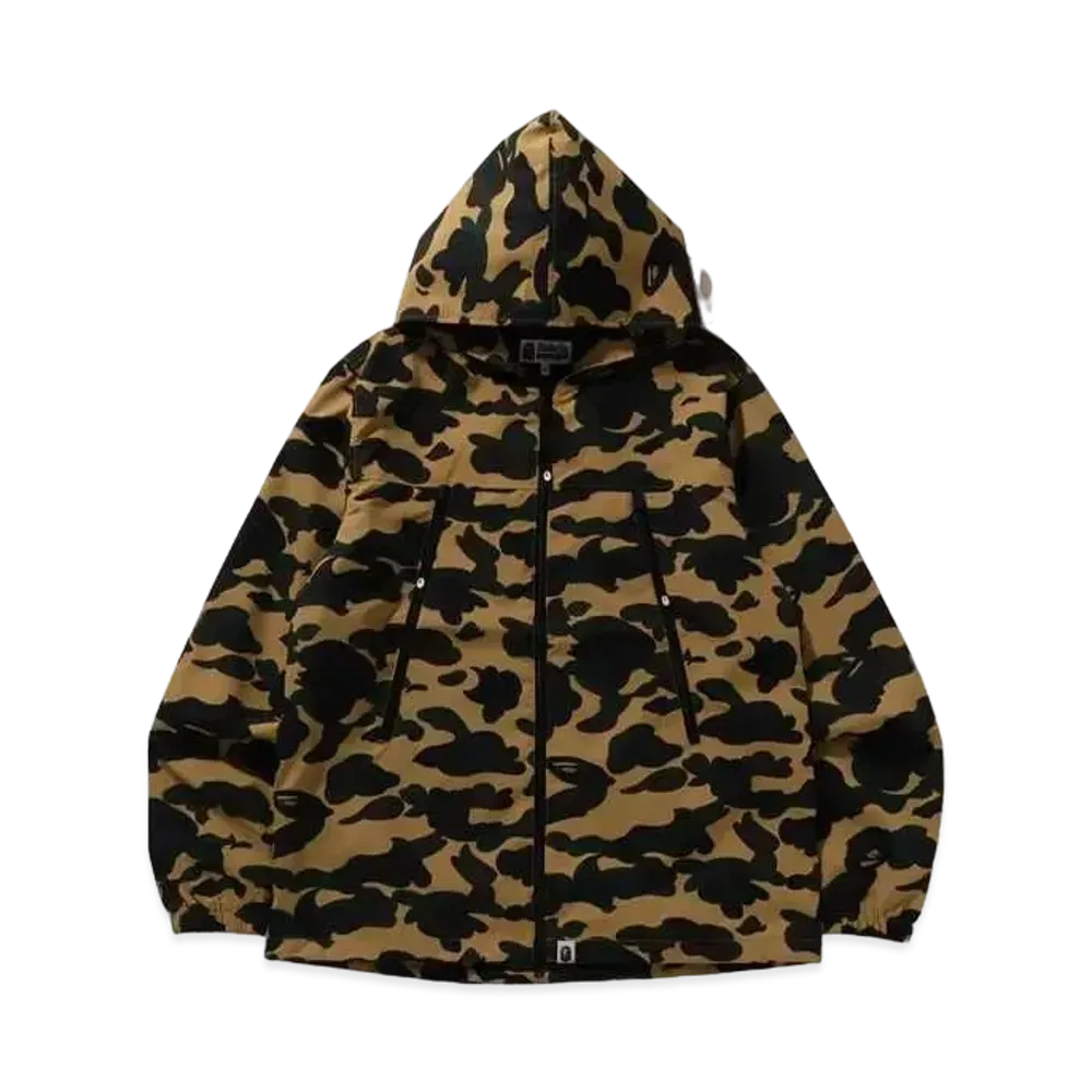 A BATHING APE 1st Camo Hoodie Jacket "Yellow"