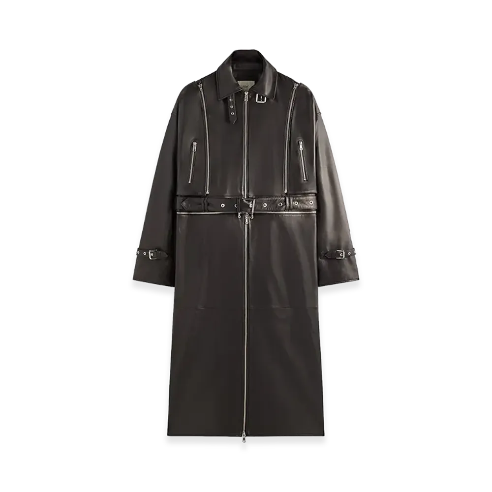 Kith x Lisa Women's Hera Convertible Leather Coat "Black"
