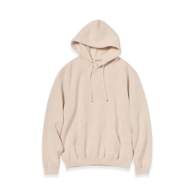 AURALEE Smooth Soft BD Sweat P/O Parka "Dusty Pink"