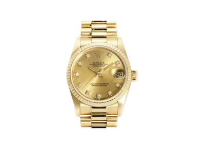 ROLEX Datejust 10P Diamonds "Champagne/Yellow Gold" 68278G