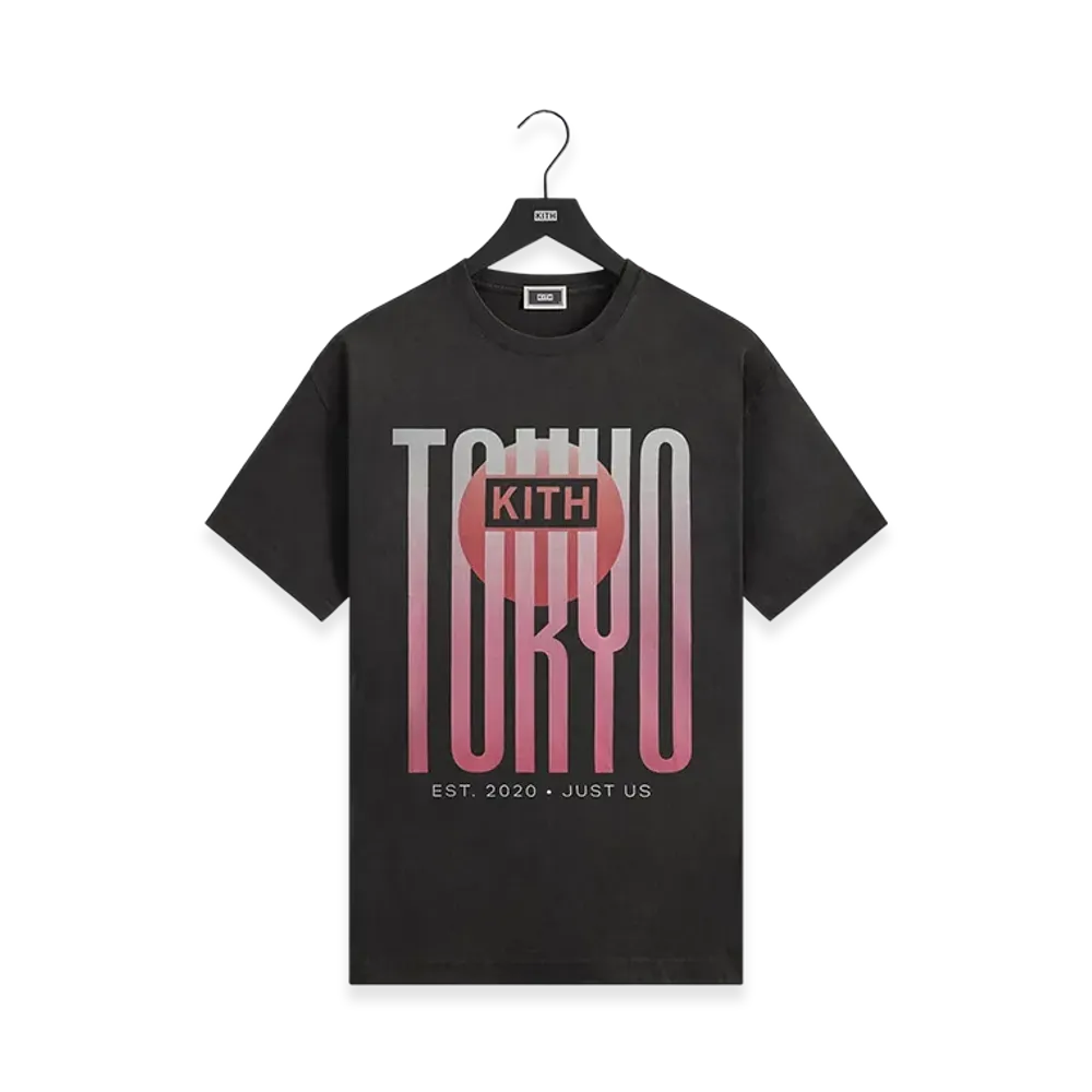 Kith Tokyo Classic Logo Vintage Tee "Black"