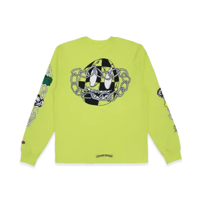 Chrome Hearts Matty Boy Link L/S T-Shirt "Lime Green"
