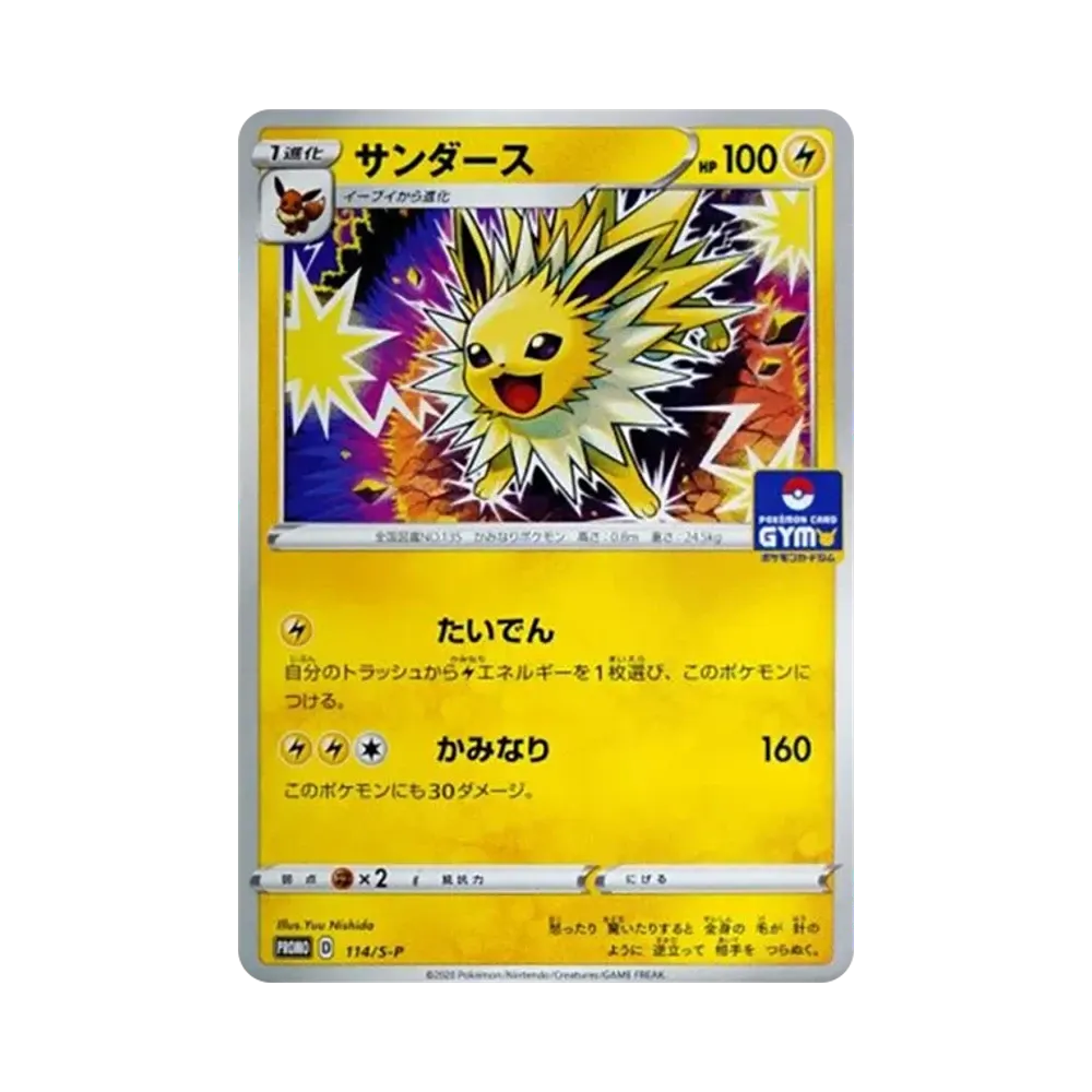 サンダース: プロモ P [S-P 114](ポケモンカードゲーム ソード&シールド 「プロモカードパック 第4弾」)