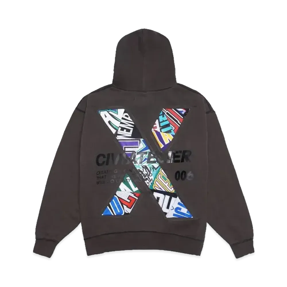SNKRDUNK x CIVIATELIER 10TH ANNIVERSARY CHOICE IS YOURS NBA REMAKE HOODIE #006 "BLACK"