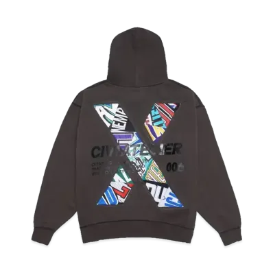 SNKRDUNK x CIVIATELIER 10TH ANNIVERSARY CHOICE IS YOURS NBA REMAKE HOODIE #006 "BLACK"