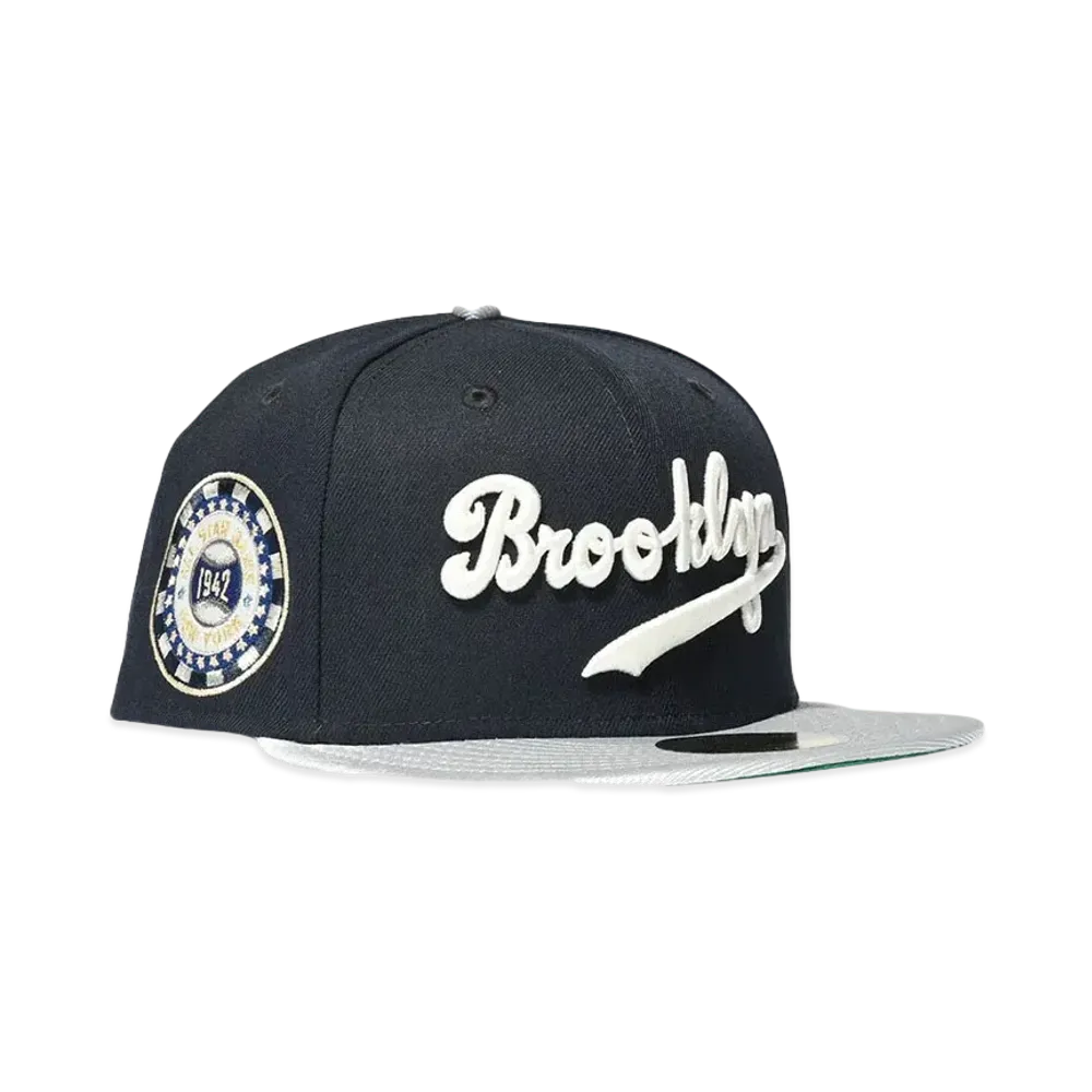 NEW ERA BR DODGERS 1942 ALL STAR GAME 59FIFTY "NAVY x METALLIC SILVER"