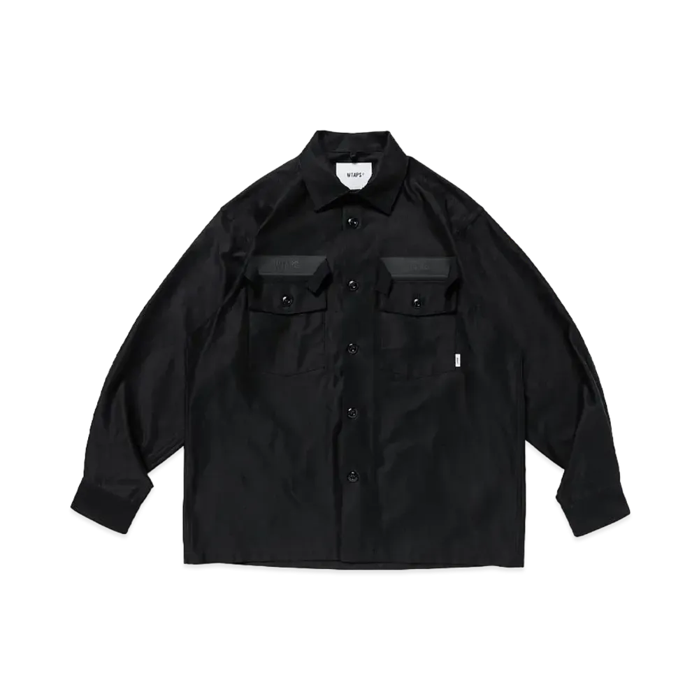 WTAPS CBW 01 / LS / Cotton. Satin. Identity "Black"