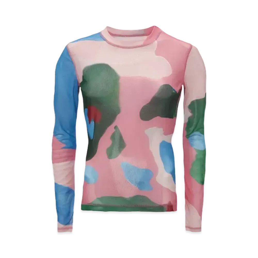 JW ANDERSON Long Sleeve Mesh Top "Multi"