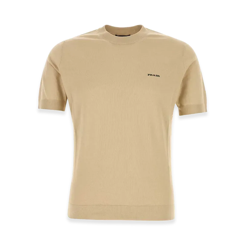 PRADA Cotton Sweater "Beige"