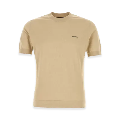 PRADA Cotton Sweater "Beige"
