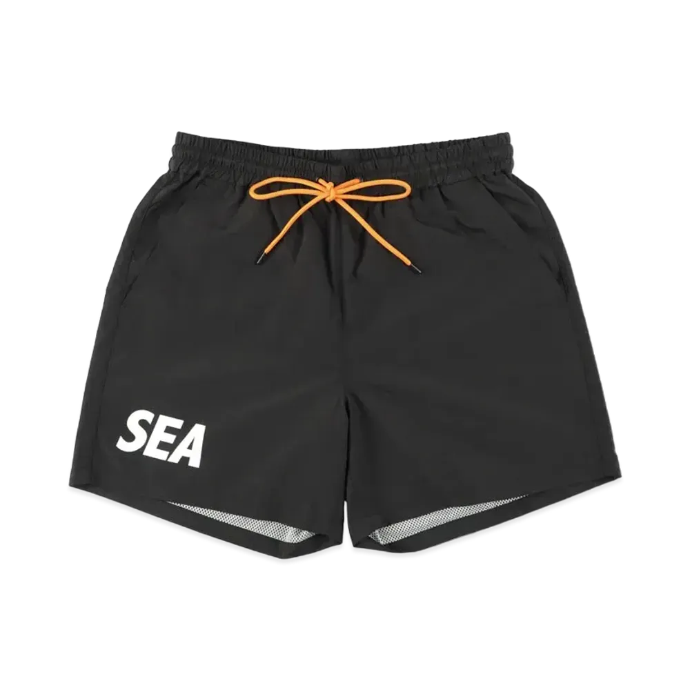 WIND AND SEA x EVERLAST NYLON SHORTS "Black"
