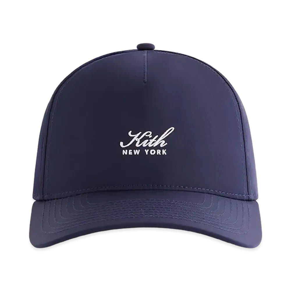 Kith Script Wrinkle Nylon Bay Low Pinch Crown Snapback "Nocturnal"