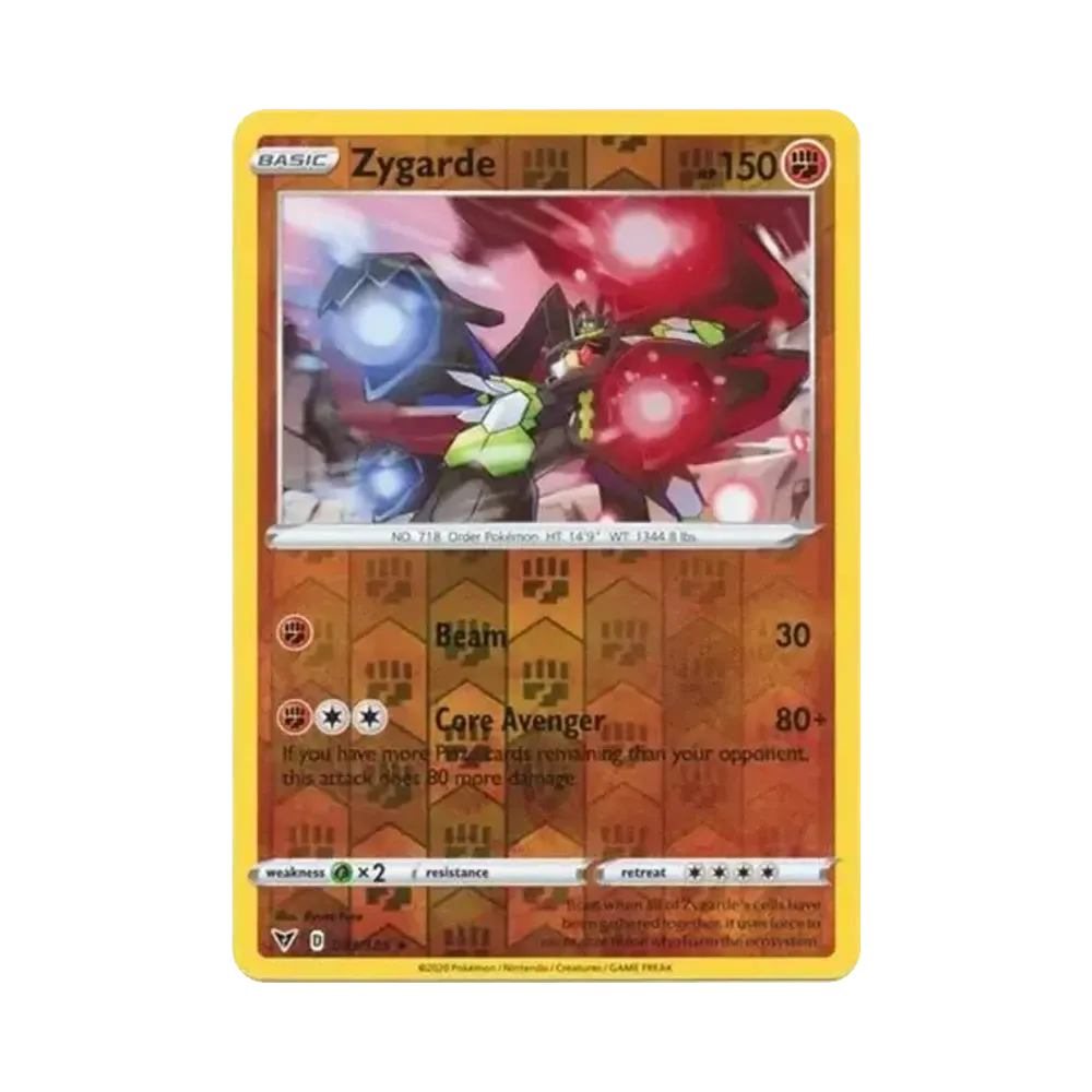 ジガルデ R :リバースホロ [093/185]【英語版】(ソード&シールド「ビビットボルテージ」)