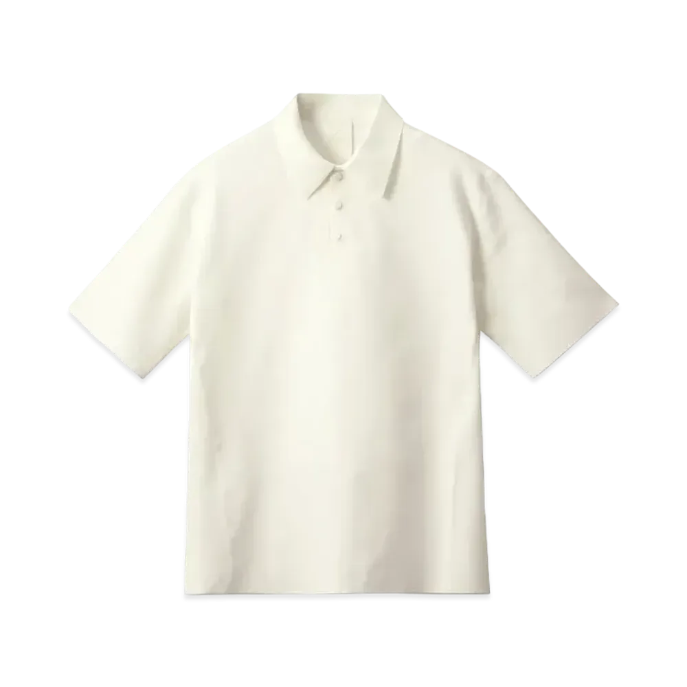 DESCENTE ALLTERRAIN Fusionknit Polo Shirts "Unbleached White"