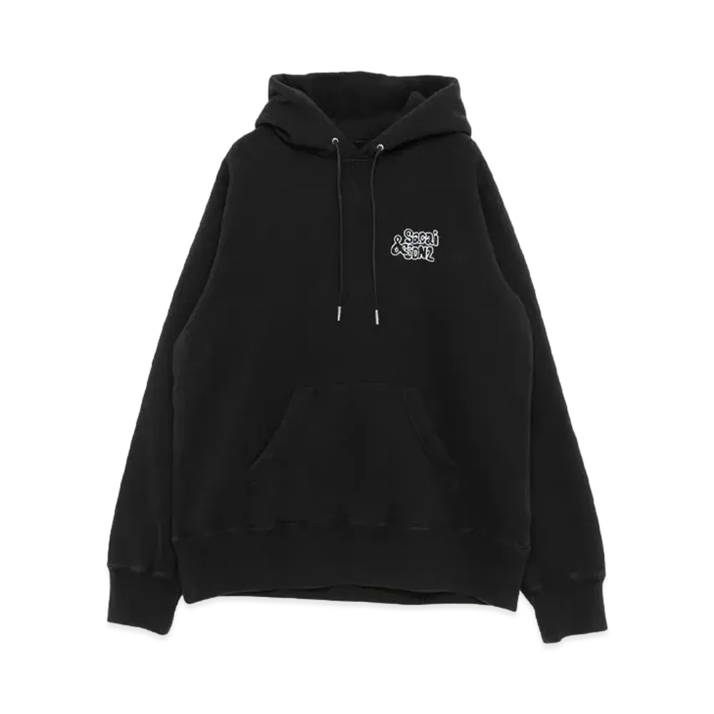 sacai x Gonz ONE LOVE Hoodie "Black"
