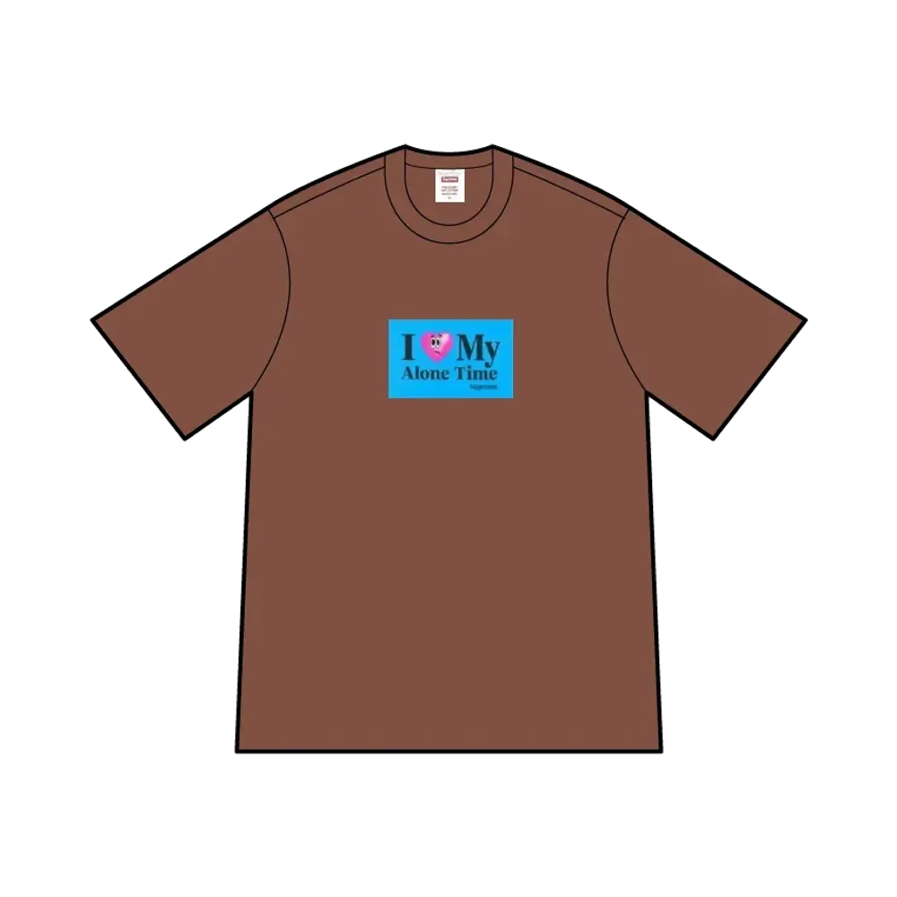 Supreme Alone Time Tee "Brown"