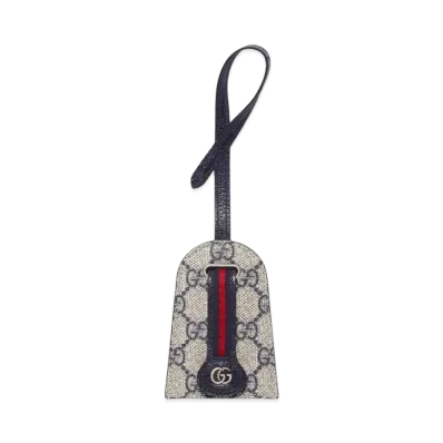 GUCCI Double G Small Key Case Supreme "Beige/Blue"