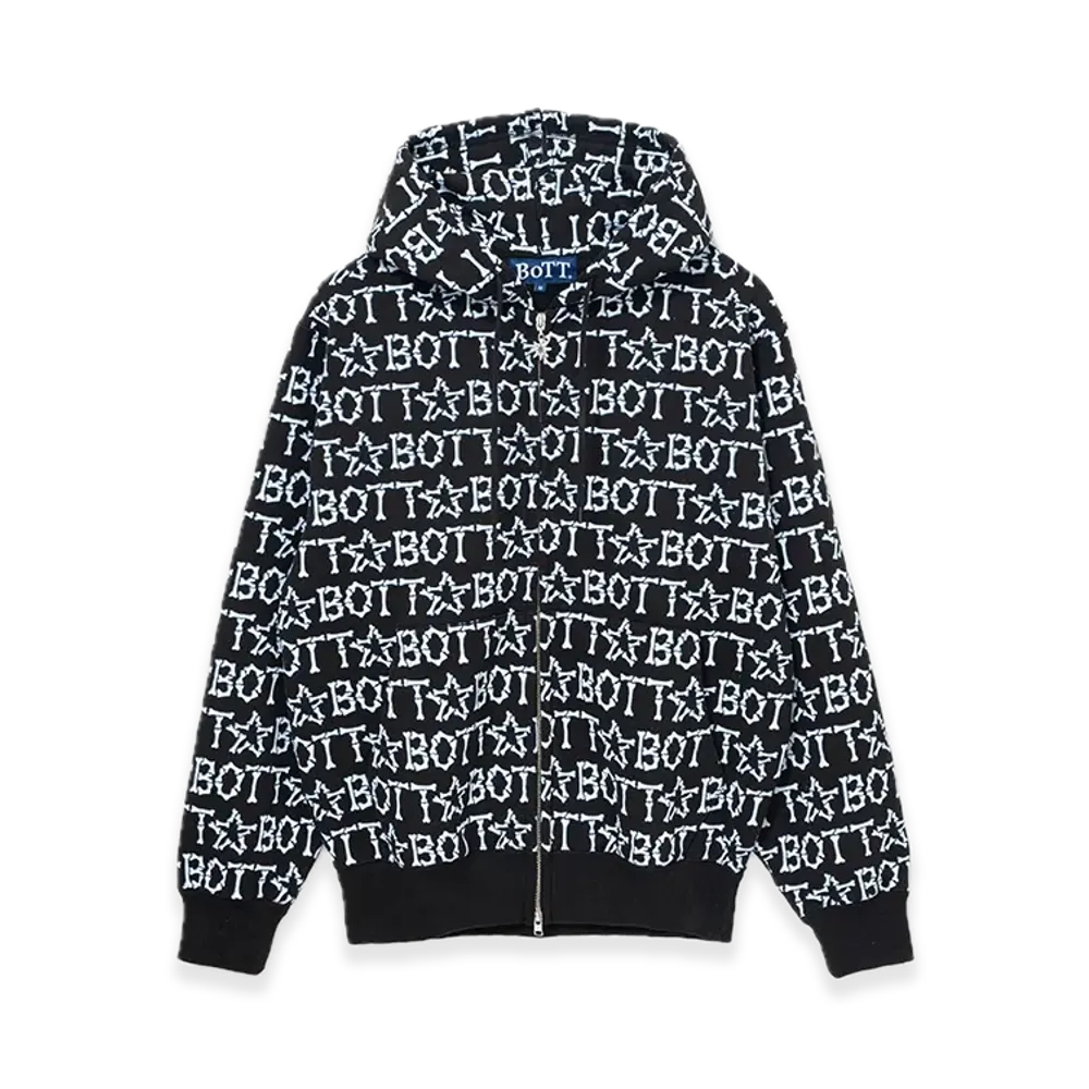 BoTT Bones Zip Hoodie "Black"