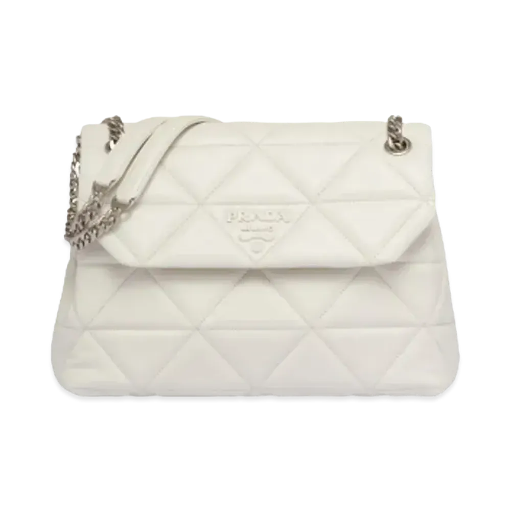 PRADA Large Prada Spectrum Nappa Leather Bag "White"
