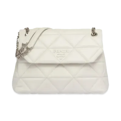 PRADA Large Prada Spectrum Nappa Leather Bag "White"