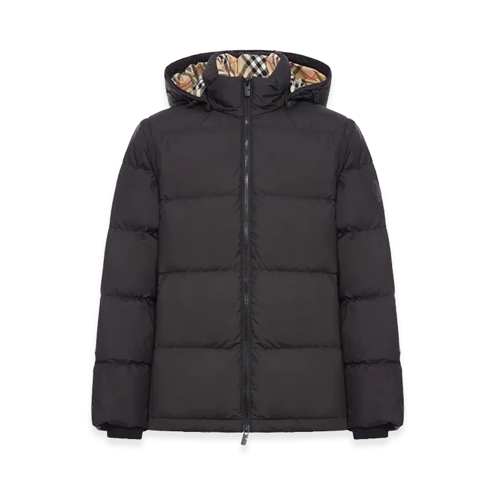 Burberry Down Jacket With Detachable Sleeves "Black"