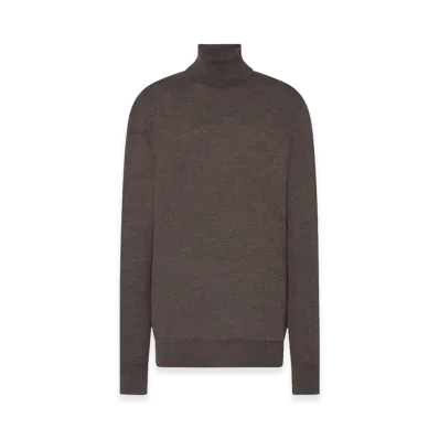 The Row Women's Lizzy Cashmere Tops "Faded Brown"