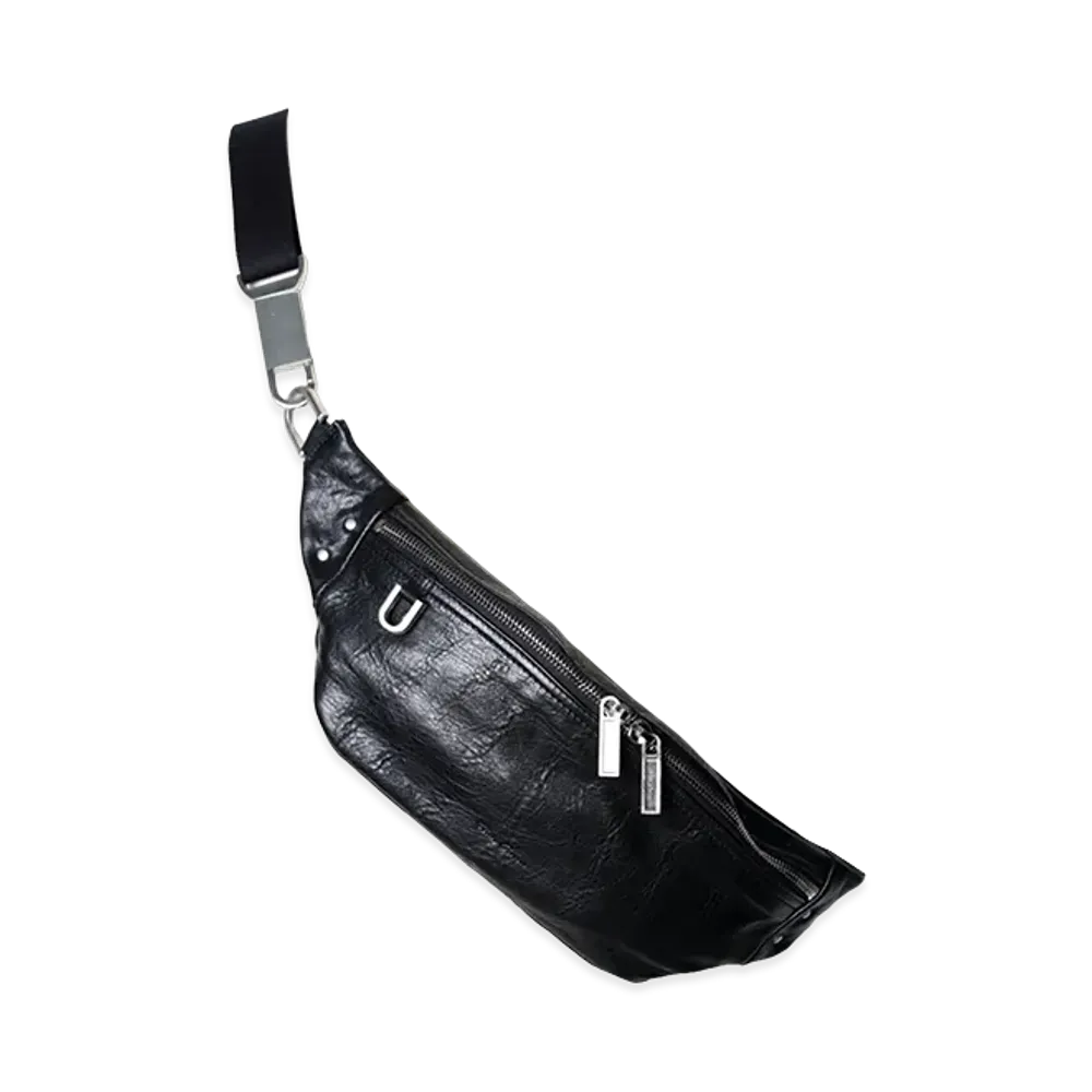 Rick Owens Geo Bum Bag "Black"