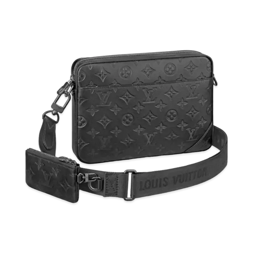 Louis Vuitton Duo Messenger Monogram Shadow "Noir"