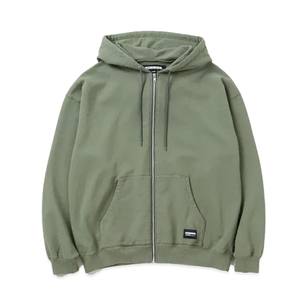 NEIGHBORHOOD Classic Sweat Zip Hoodie LS "Olive Drab"