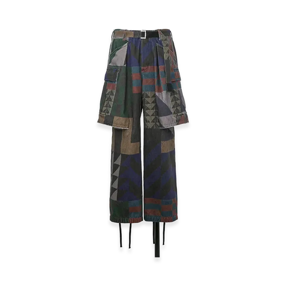 sacai x A.P.C. Quilts Pants "Black Multi"