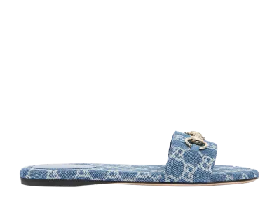 GUCCI Women's Morsetto Slides "LightBlue"