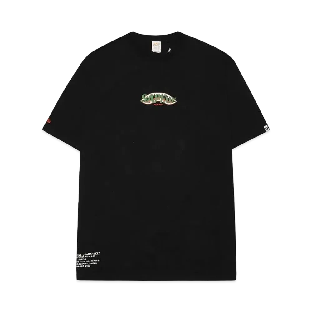 SAPEur Shark Mouth S/S Tee "Black"
