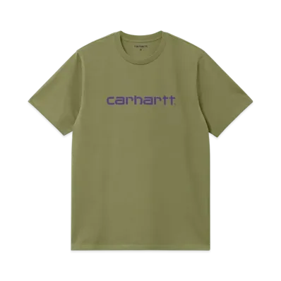 Carhartt WIP Short Sleeve Script T-Shirt "Capulet/Aura"