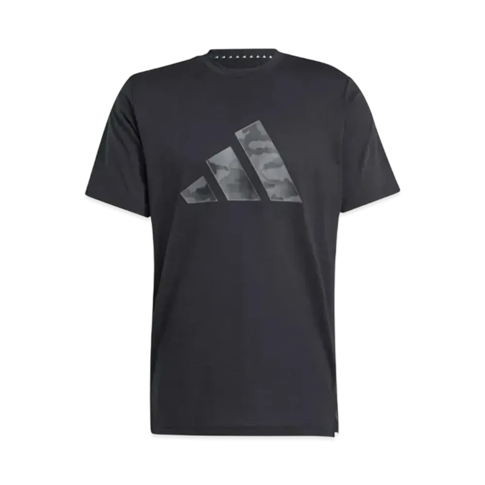 adidas Train Essentials Camo Graphic Logo Short Sleeve T-Shirt "Black"