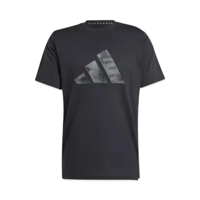 adidas Train Essentials Camo Graphic Logo Short Sleeve T-Shirt "Black"