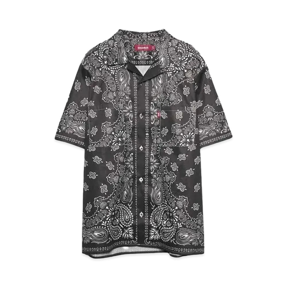 Hide and Seek Bandana Pattern S/S Shirt(24ss) "BLACK"