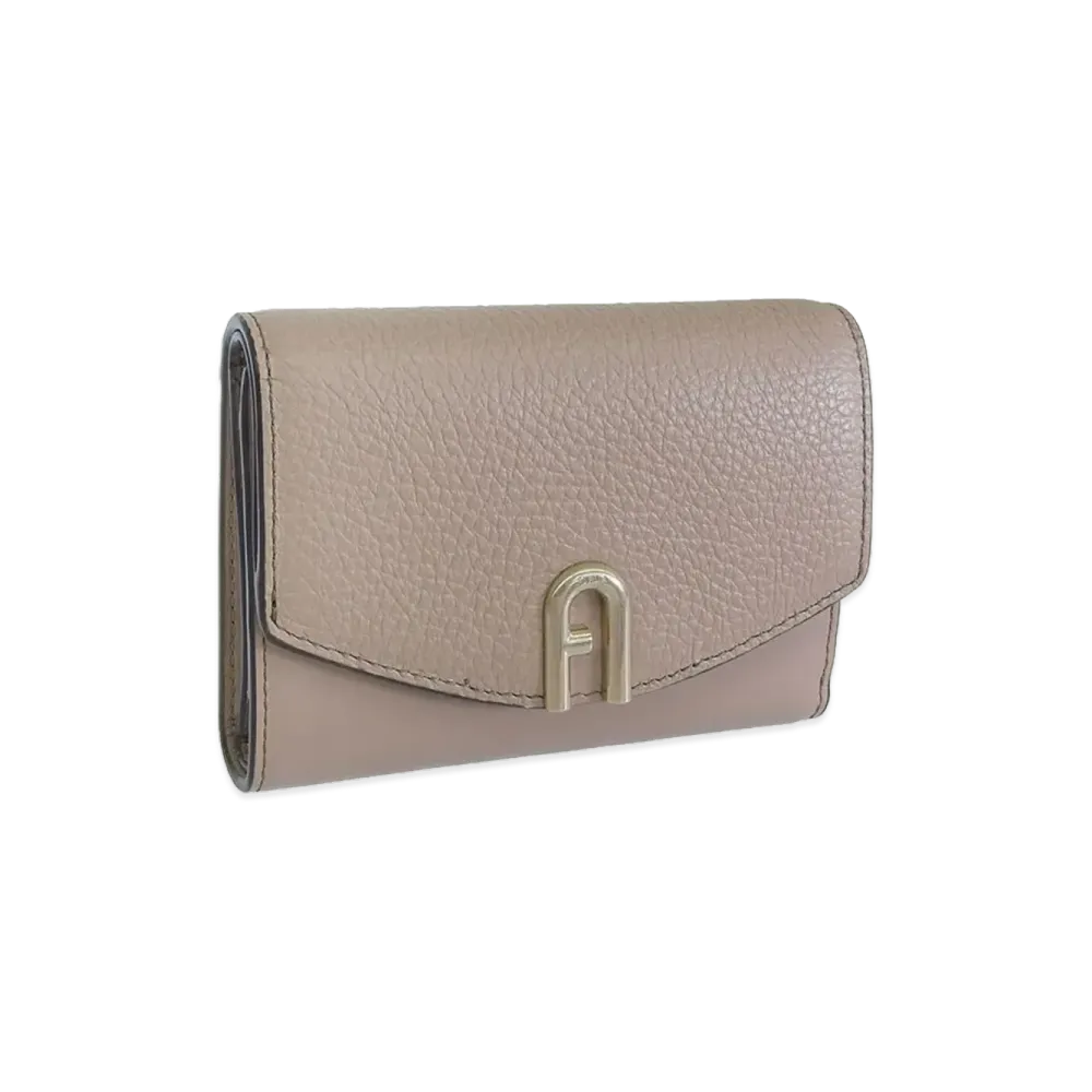 FURLA Primula Tri Compact M Wallet "Brown"