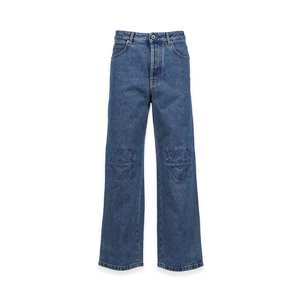 LOEWE Anagram Baggy Jeans AF "Mid Blue Denim"