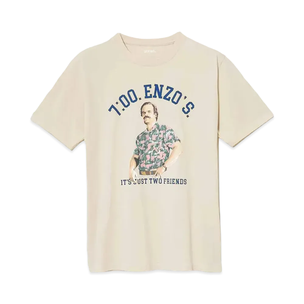 graniph x Stranger Things 7:00.ENZO'S. T-Shirt "Ice Gray"