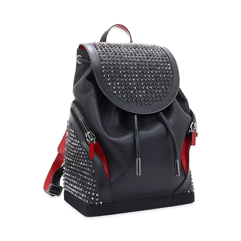 Christian Louboutin Explorer Funk Rucksack Backpack "Black/Red"